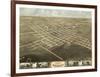 Sedalia, Missouri - Panoramic Map-Lantern Press-Framed Art Print