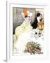 Sedate French Diners-Georges Meunier-Framed Art Print