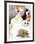 Sedate French Diners-Georges Meunier-Framed Art Print