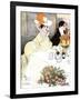 Sedate French Diners-Georges Meunier-Framed Art Print