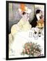 Sedate French Diners-Georges Meunier-Framed Art Print