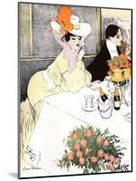 Sedate French Diners-Georges Meunier-Mounted Art Print