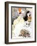 Sedate French Diners-Georges Meunier-Framed Art Print