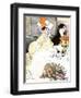 Sedate French Diners-Georges Meunier-Framed Art Print