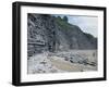 Sedimentary Rocks, Blue Lias, Shale-Limestone Sequences, Jurassic Coast-Tony Waltham-Framed Photographic Print