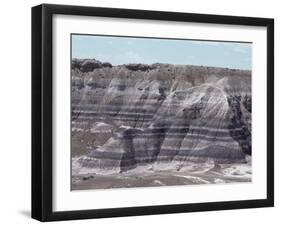 Sedimentary Rocks, Clay, Colour Banded by Iron Oxides, Blue Mesa-Tony Waltham-Framed Photographic Print