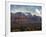 Sedona, Ariz. is Backdropped by the Brins Fire Buring Atop the Red Rocks-null-Framed Photographic Print