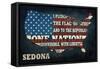 Sedona, Arizona - Americana - Pledge of Allegiance-Lantern Press-Framed Stretched Canvas