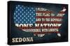 Sedona, Arizona - Americana - Pledge of Allegiance-Lantern Press-Stretched Canvas