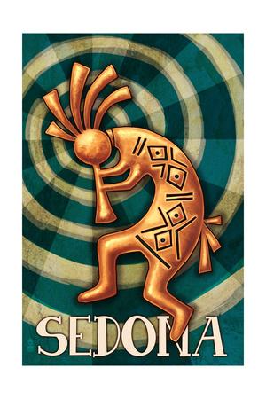 &lsquo;Sedona, Arizona - Kokopelli&rsquo; Prints - Lantern Press | AllPosters.com