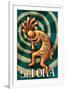 Sedona, Arizona - Kokopelli-Lantern Press-Framed Art Print