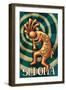 Sedona, Arizona - Kokopelli-Lantern Press-Framed Art Print