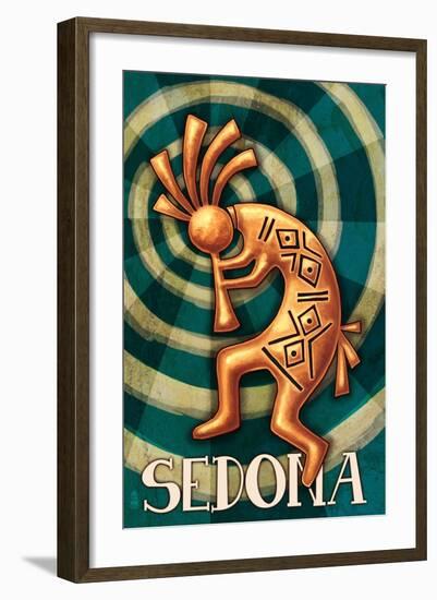 Sedona, Arizona - Kokopelli-Lantern Press-Framed Art Print