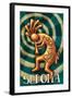 Sedona, Arizona - Kokopelli-Lantern Press-Framed Art Print