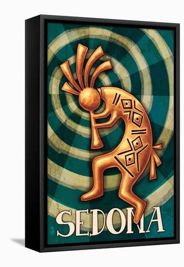 Sedona, Arizona - Kokopelli-Lantern Press-Framed Stretched Canvas