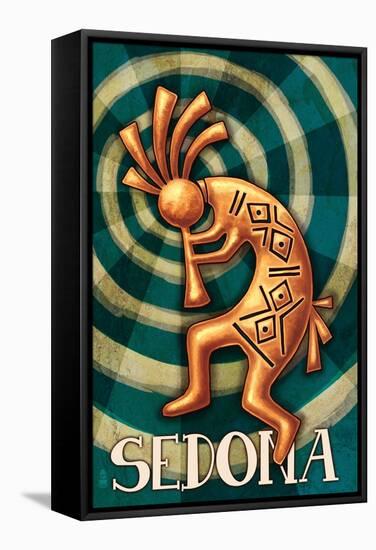 Sedona, Arizona - Kokopelli-Lantern Press-Framed Stretched Canvas