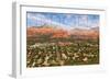 Sedona, Arizona - Mountain and Valley View-Lantern Press-Framed Art Print