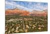 Sedona, Arizona - Mountain and Valley View-Lantern Press-Mounted Art Print