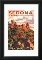 Sedona  Arizona - Snoopy Rock-null-Framed Art Print