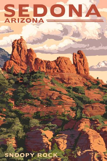 Sedona  Arizona - Snoopy Rock-null-Framed Art Print