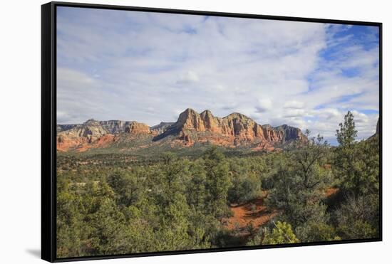 Sedona, Arizona, USA. Sedona red rocks formations-Jolly Sienda-Framed Stretched Canvas