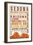 Sedona, Arizona-Lantern Press-Framed Art Print