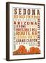 Sedona, Arizona-Lantern Press-Framed Art Print