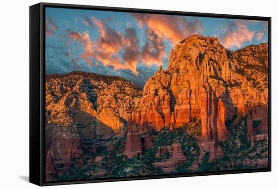 Sedona Canyon at Sunset-raphoto-Framed Stretched Canvas