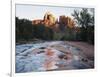 Sedona, Cathedral Rock Reflecting in Oak Creek at Red Rock Crossing-Christopher Talbot Frank-Framed Photographic Print