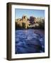 Sedona, Cathedral Rock Reflecting in Oak Creek at Red Rock Crossing-Christopher Talbot Frank-Framed Photographic Print