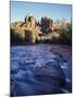 Sedona, Cathedral Rock Reflecting in Oak Creek at Red Rock Crossing-Christopher Talbot Frank-Mounted Photographic Print