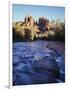 Sedona, Cathedral Rock Reflecting in Oak Creek at Red Rock Crossing-Christopher Talbot Frank-Framed Photographic Print