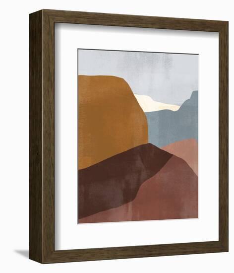 Sedona Colorblock III-Victoria Borges-Framed Art Print