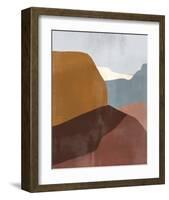 Sedona Colorblock III-Victoria Borges-Framed Art Print