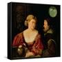 Seduction (Allegory of Youth and Age) circa 1515-Giovanni de Busi Cariani-Framed Stretched Canvas