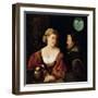 Seduction (Old Man and a Young Woma), 1515-1516-Giovanni Cariani-Framed Giclee Print