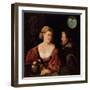 Seduction (Old Man and a Young Woma), 1515-1516-Giovanni Cariani-Framed Giclee Print