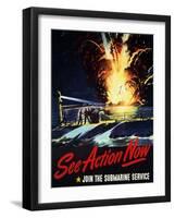 See Action Now, 1944-null-Framed Giclee Print