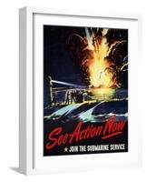 See Action Now, 1944-null-Framed Giclee Print