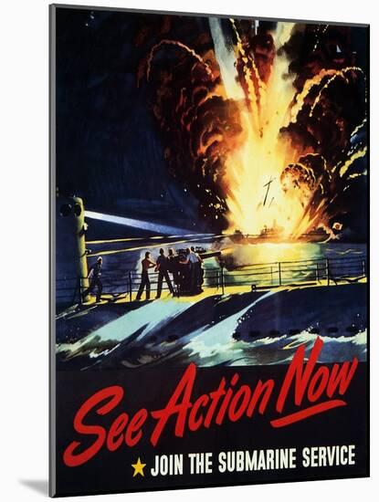 See Action Now, 1944-null-Mounted Giclee Print
