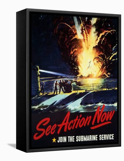 See Action Now, 1944-null-Framed Stretched Canvas