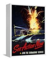 See Action Now, 1944-null-Framed Stretched Canvas