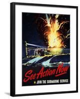 See Action Now, 1944-null-Framed Giclee Print