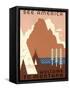 See America, Montana Travel Poster-null-Framed Stretched Canvas