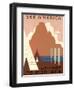 See America, Montana Travel Poster-null-Framed Art Print