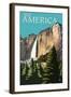 See America - National Park WPA Sentiment-Lantern Press-Framed Art Print