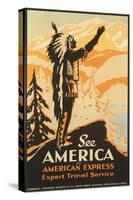 See America Travel Poster-null-Stretched Canvas