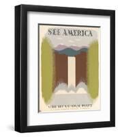 See America Visit the National Parks, ca. 1936-1940-Harry Herzog-Framed Art Print