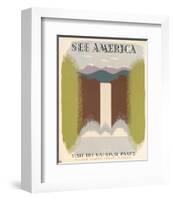 See America Visit the National Parks, ca. 1936-1940-Harry Herzog-Framed Art Print