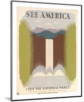 See America Visit the National Parks, ca. 1936-1940-Harry Herzog-Mounted Art Print